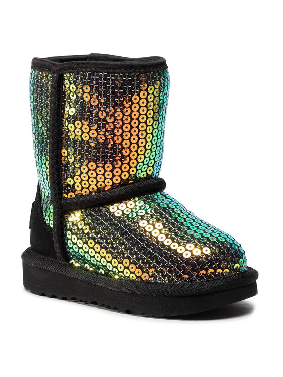 Ugg Снігоходи Ugg T Classic II Stellar Sequin 1112245T Чорний