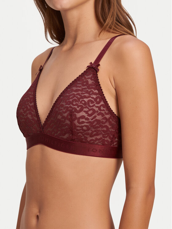 Tommy Hilfiger Tommy Hilfiger Bralette UW0UW06345 Rojo oscuro