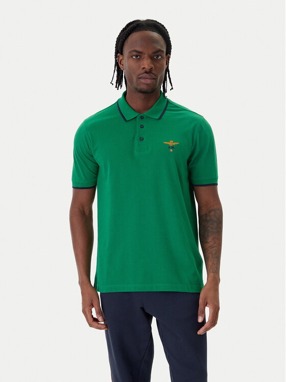 Aeronautica Militare Aeronautica Militare Polo 261PO1308UP00082 Verde Regular Fit