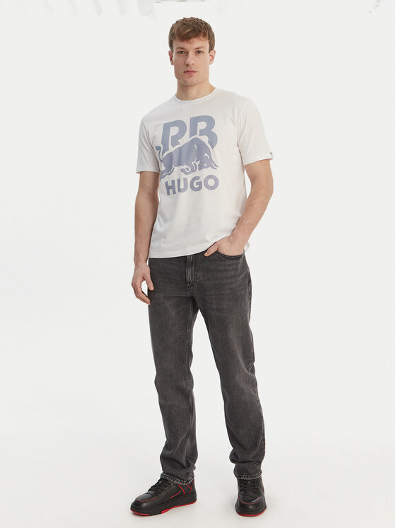 HUGO HUGO Camiseta Dlix_RB 50559696 Blanco Regular Fit