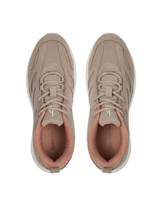Calvin Klein Jeans Zapatillas Calvin Klein Jeans Retro Tennis Low Mg Mix Media Wn YW0YW01639 Beis