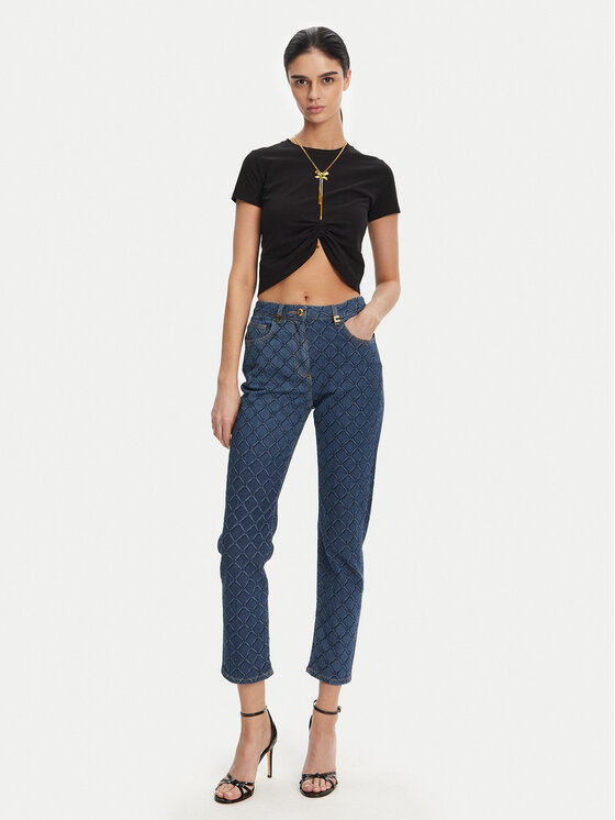 Elisabetta Franchi Elisabetta Franchi T-Shirt MA-006-51E2 Μαύρο Regular Fit