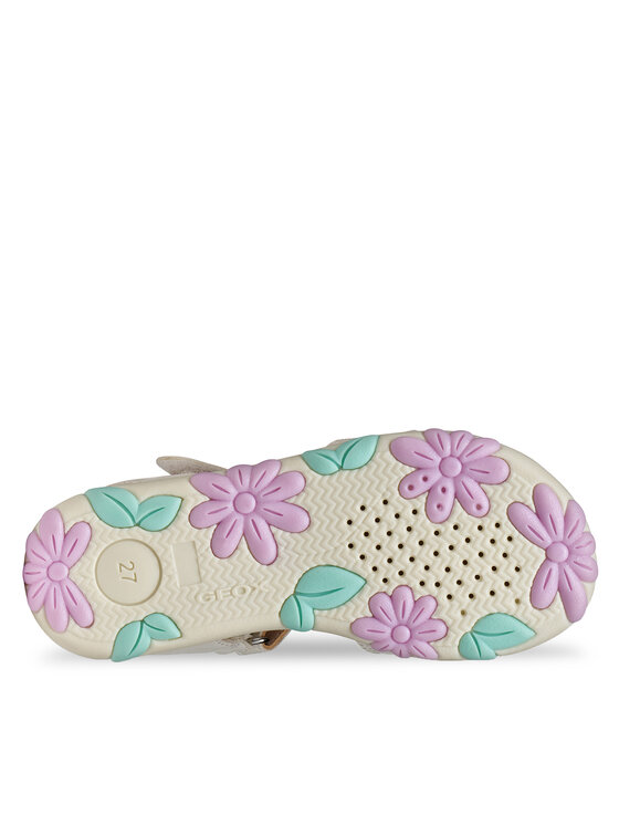 Geox Sandále Geox J Sandal Haiti Girl J658ZB 05402 C0814 S Biela