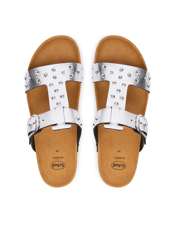 Scholl Шльопанці Scholl Luce T-Bat MF00694 Срібний