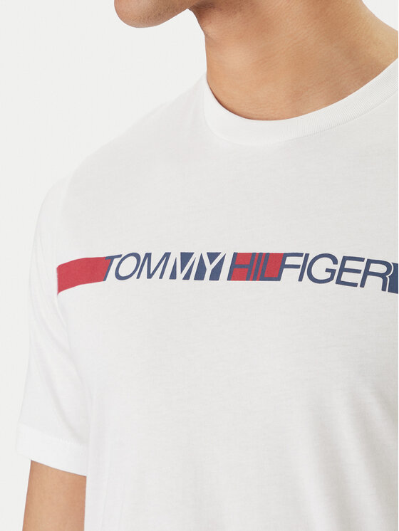 Tommy Hilfiger Tommy Hilfiger Camiseta Brand Love MW0MW42368 Blanco Regular Fit