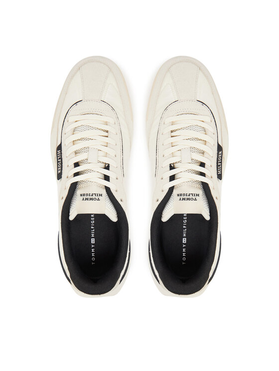 Tommy Hilfiger Laisvalaikio batai Tommy Hilfiger Retro Runner Nylon Mix FM0FM05523 Écru