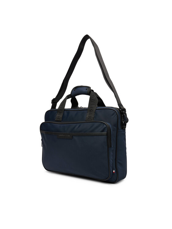 Tommy Hilfiger Porta PC Tommy Hilfiger Th Repreve Computer Bag AM0AM13466 Blu scuro