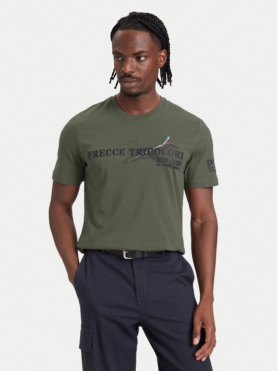 Aeronautica Militare Aeronautica Militare Camiseta 262TS2541UJ00750 Caqui Regular Fit