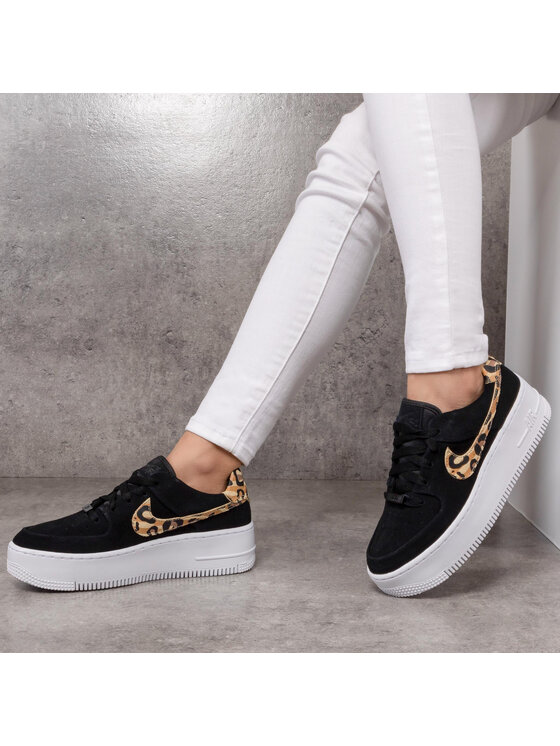 Nike Sneakersy Nike Air Force 1 Highness (GS) BQ3598 001 Czarny