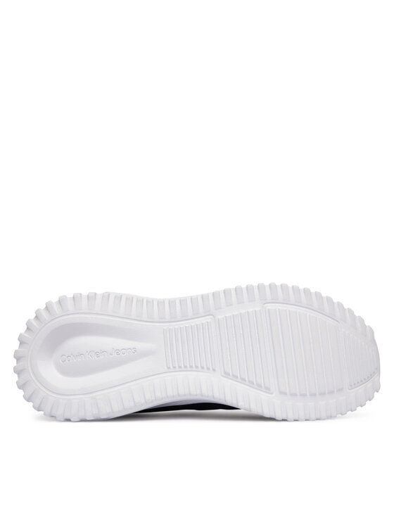 Calvin Klein Jeans Snīkeri Calvin Klein Jeans Eva Runner Laceup Sock Mat Mix YW0YW02064 Melns
