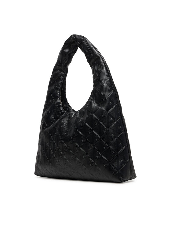 Calvin Klein Borsetta Calvin Klein Emblem Aop Puffer Lg Shoulder Ba LV04F3199G Nero