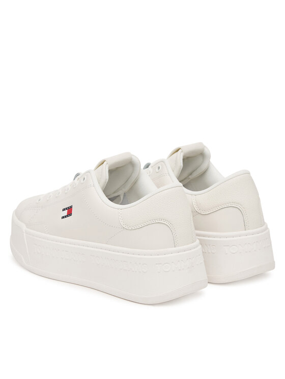 Tommy Jeans Αθλητικά Tommy Jeans Tjw Script Cupsole Flatform EN0EN02961 Λευκό