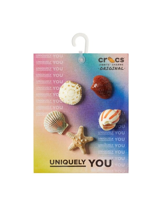 Crocs Apavu rotājums Crocs Jibbitz™ She Sells Seashells 5-Pack 10014671 Daudzkrāsains