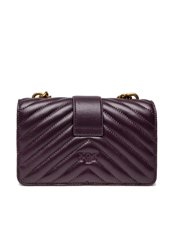 PINKO Soma Pinko Love Mini Icon Chevron Cl AI 22-23 PLTT 1P22UJ A03Z Violets