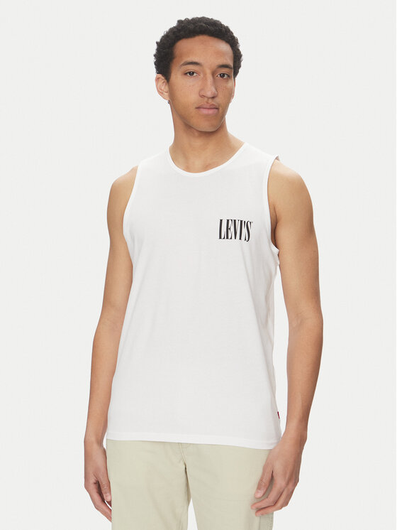 Levi's® Levi's® Majica brez rokavov Graphic Rower A7642-0005 Bela Regular Fit