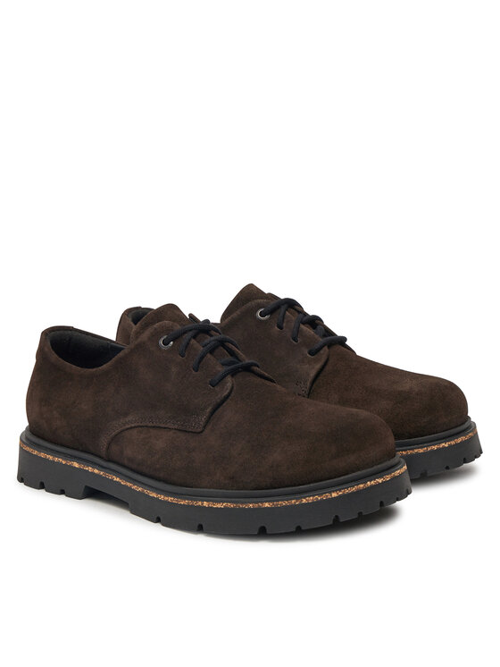 Birkenstock Półbuty Birkenstock Highwood Lace Low 1029609 Brązowy