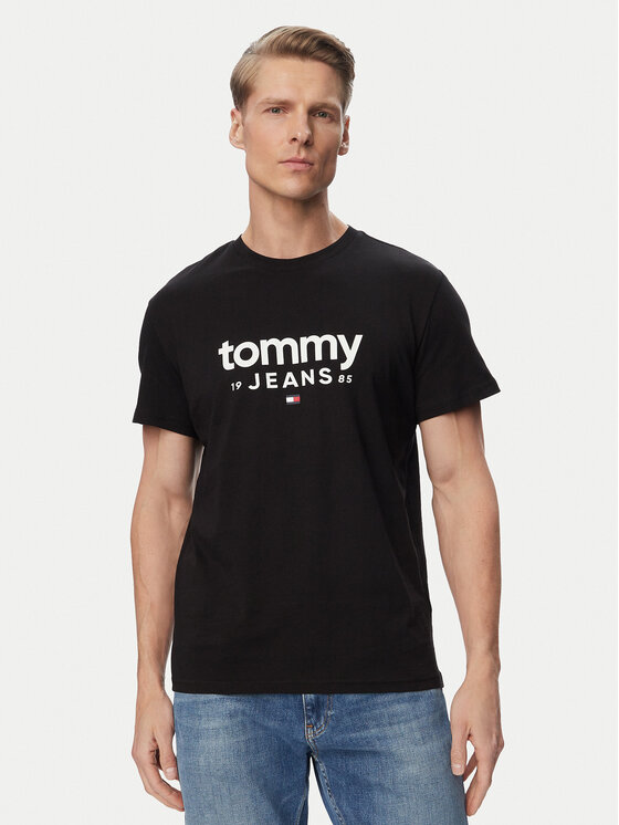 Tommy Jeans Tommy Jeans Camiseta Graphic DM0DM23376 Negro Slim Fit