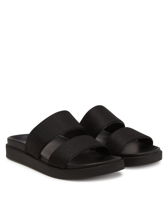 Calvin Klein Ciabatte Calvin Klein Flat Slide Jacq HW0HW02487 Nero