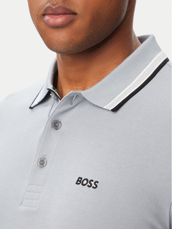 BOSS BOSS Поло Paddy 50469055 Темно-сірий Regular Fit