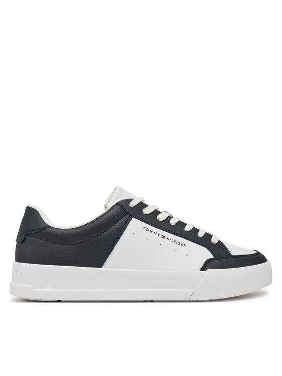 Tommy Hilfiger Sneakersy Tommy Hilfiger Th Court Mix Lth FM0FM05489 Barevná