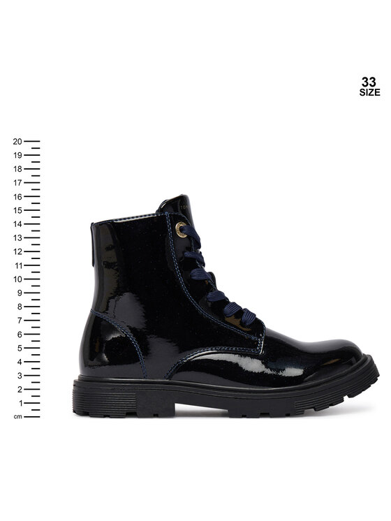Tommy Hilfiger Μποτίνια Tommy Hilfiger Lace-Up Bootie T1A5-34005-1237 S Σκούρο μπλε