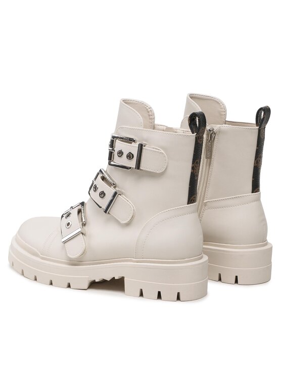 Guess Botki Guess FL7OBI LEA10 Écru