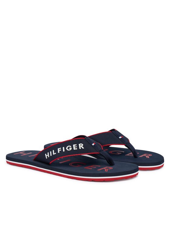 Tommy Hilfiger Flip-flops Tommy Hilfiger Sporty Hilfiger Beach Sandal FM0FM05913 Sötétkék