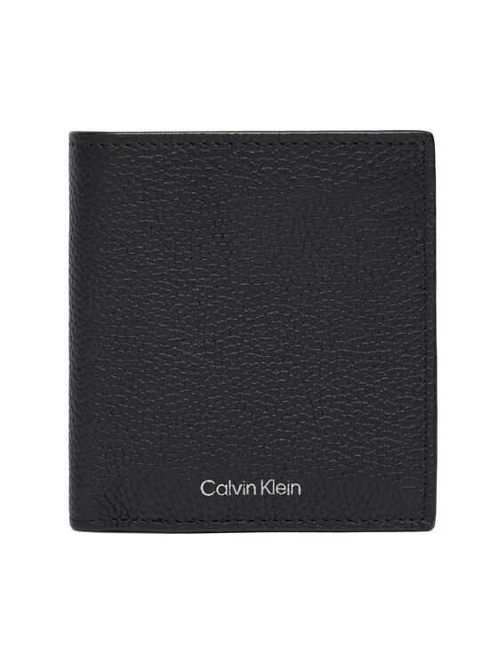 Calvin Klein Peňaženka Calvin Klein Foil Emboss Slim Billfold LV04D1064G Čierna