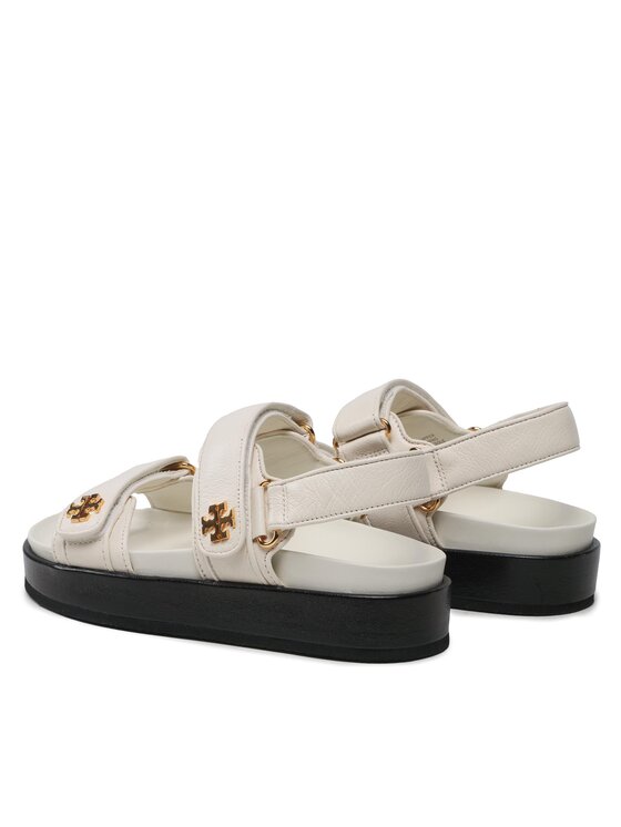 Tory Burch Szandál Tory Burch Kira Sport Sandal Calf Leather 144328 Ekru