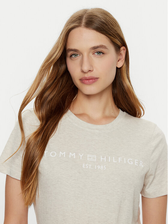 Tommy Hilfiger Tommy Hilfiger T-shirt WW0WW40276 Beige Regular Fit