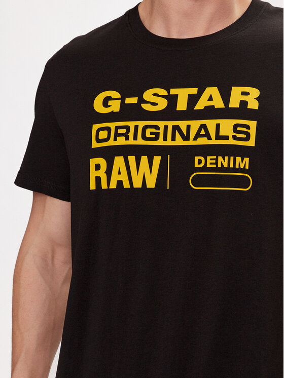 G-Star Raw G-Star Raw Majica Graphic 8 R T S\s D14143-336-6484 Črna Regular Fit