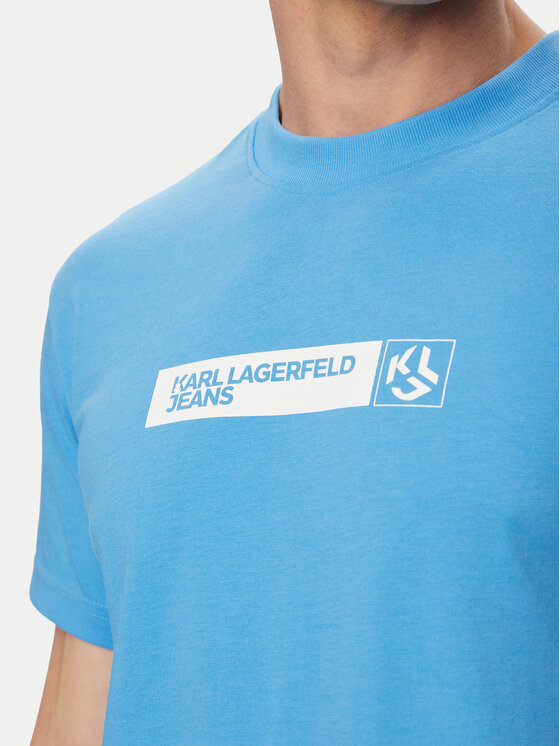 Karl Lagerfeld Jeans Karl Lagerfeld Jeans Camiseta A1M17112 Azul Slim Fit