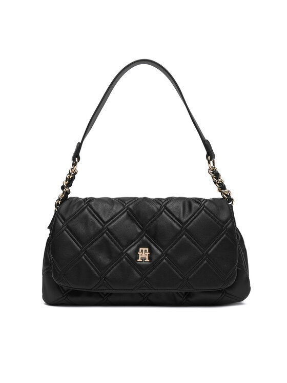 Tommy Hilfiger Дамска чанта Tommy Hilfiger Th Feminine Shoulder Bag AW0AW18717 Черен