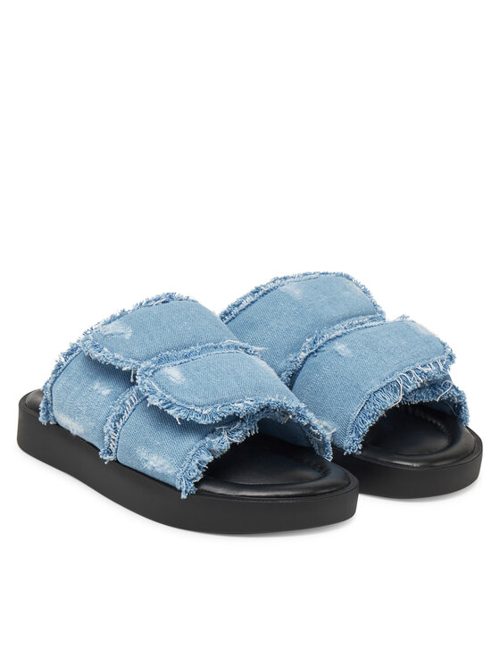 Inuikii Шльопанці Inuikii Classic Jeans Velcro 70104-143 506 Голубий