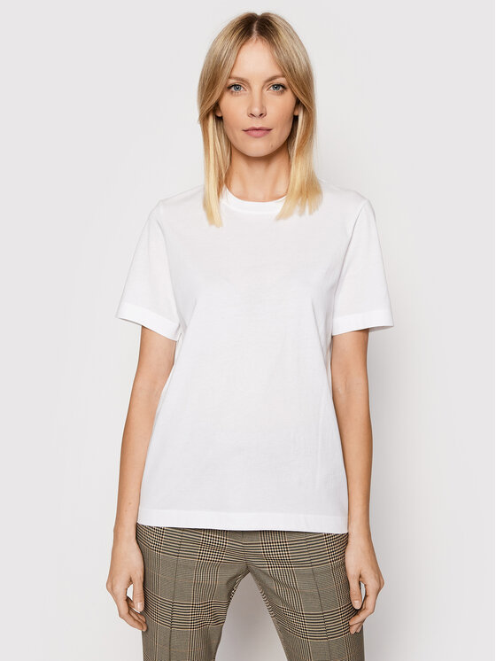 BOSS BOSS Camiseta 50457259 Blanco Relaxed Fit