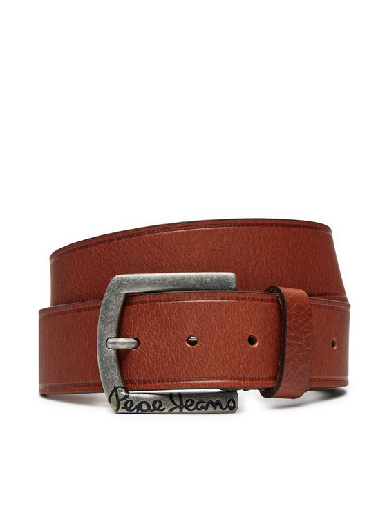 Pepe Jeans Moški pas Pepe Jeans Moss PM021026 Rjava