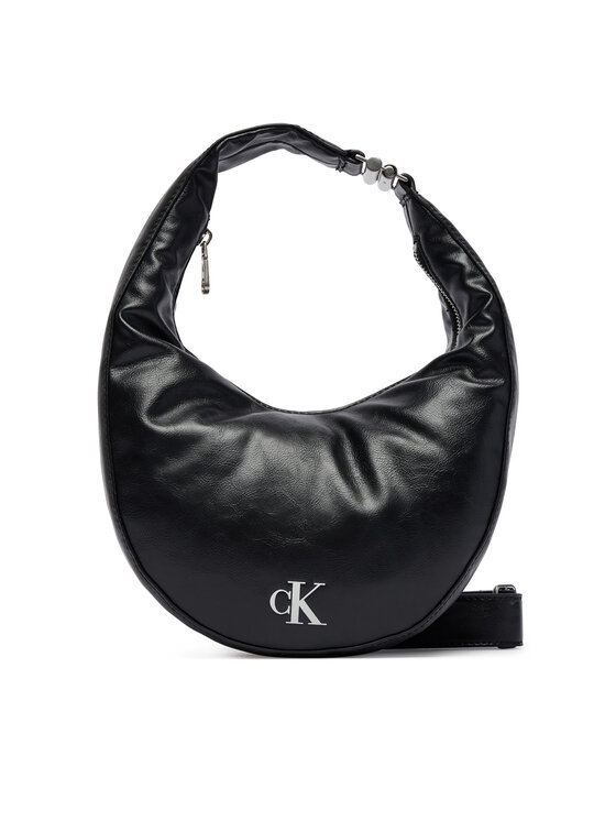 Calvin Klein Soma Calvin Klein Buckle Convertible Small Hobo LV04F3512G Melns