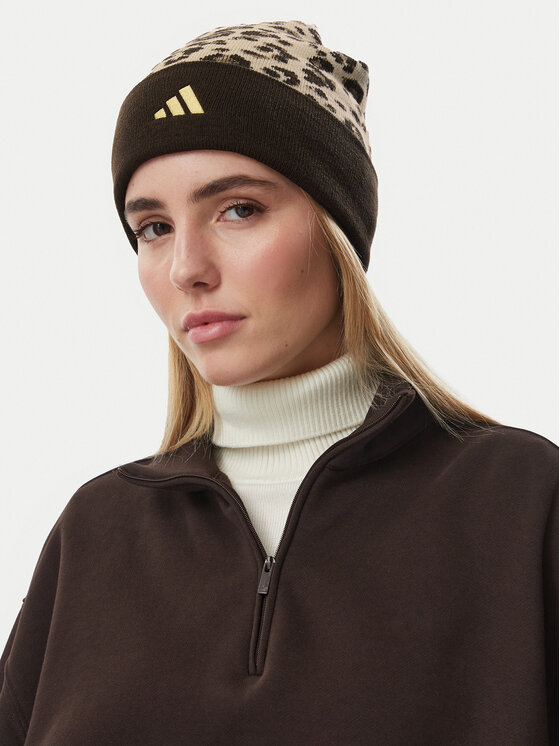 adidas Czapka adidas Leo Graphic Beanie KR1731 Beżowy