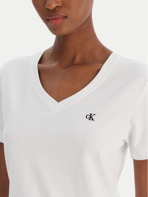 Calvin Klein Jeans Calvin Klein Jeans Camiseta Ss Monogram Vnk LV047B205G Blanco Regular Fit