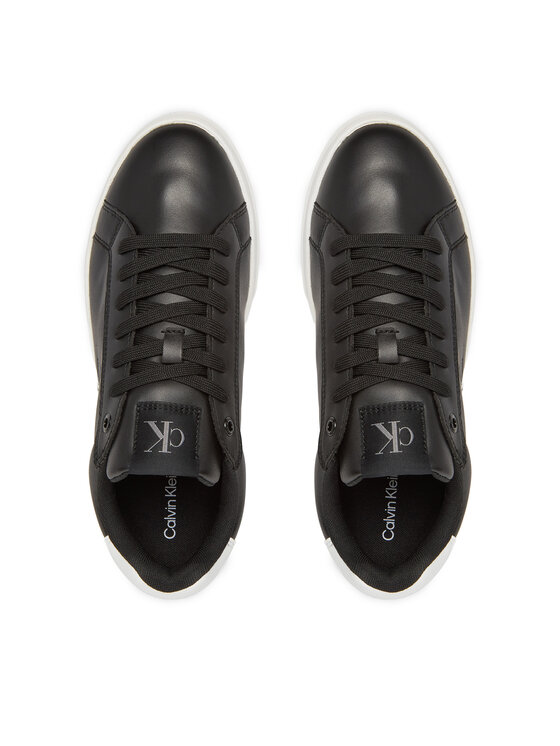 Calvin Klein Jeans Sneakers Calvin Klein Jeans Bold Flatf Low Lace Lth YW0YW01878 Nero