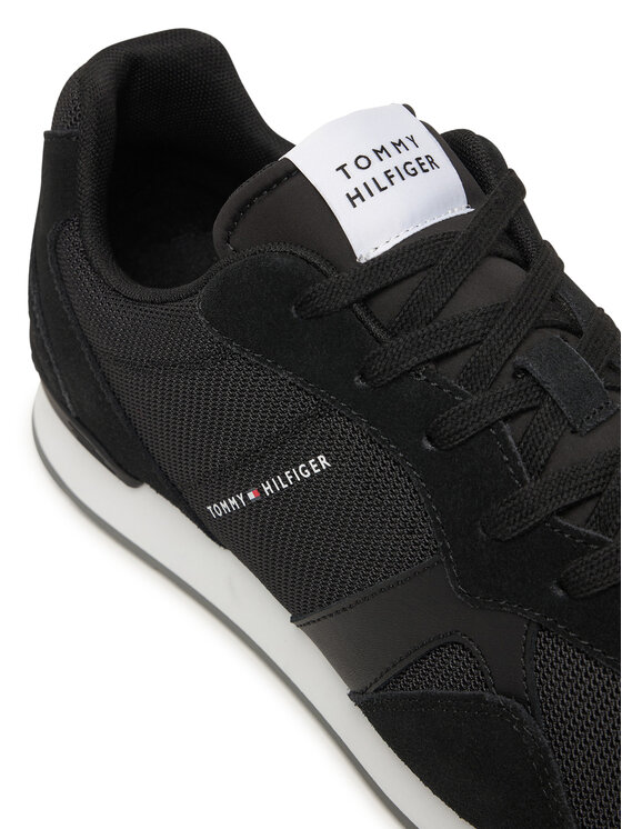 Tommy Hilfiger Sneakersy Tommy Hilfiger Runner Icon Mix FM0FM05679 Černá