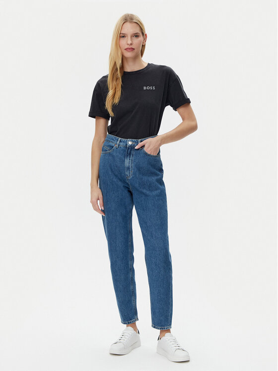 BOSS BOSS Футболка C_Evi_10 50535106 Чорний Relaxed Fit
