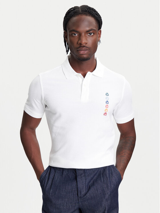 United Colors Of Benetton United Colors Of Benetton Polo 3089U302J Bianco Regular Fit