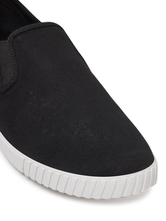 Tommy Hilfiger Tenisky Tommy Hilfiger Canvas Slip-On Sneaker FW0FW08640 Černá