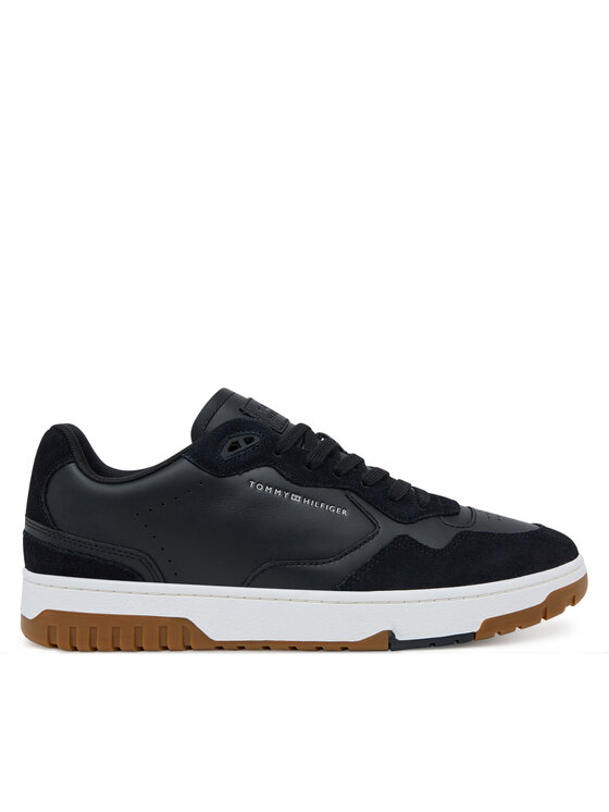 Tommy Hilfiger Laisvalaikio batai Tommy Hilfiger Th Basket Better Mix FM0FM05520 Juoda