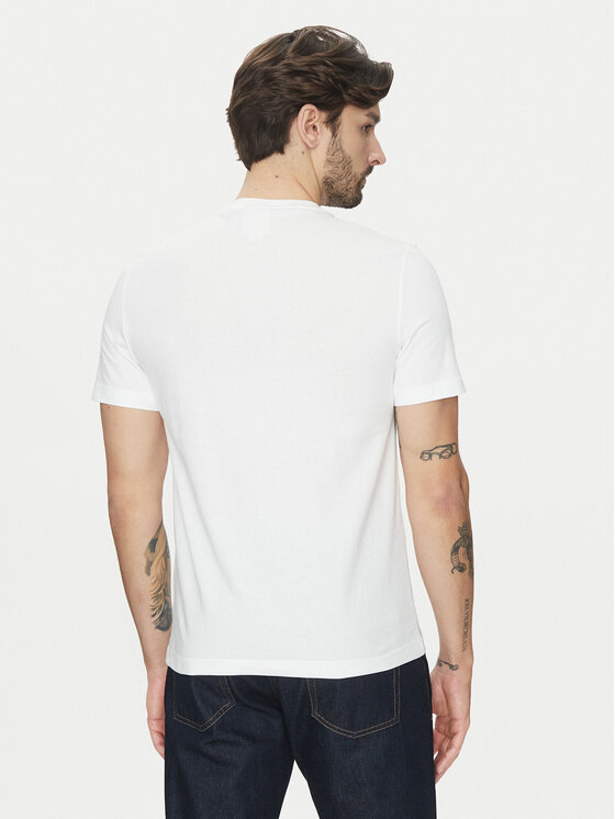 Calvin Klein Calvin Klein T-shirt Editorial Logo K10K114172 Bianco Regular Fit