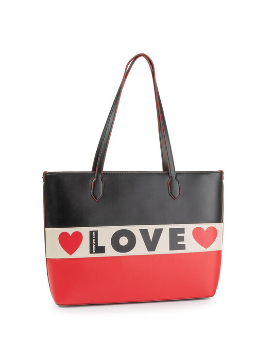LOVE MOSCHINO Ročna torba LOVE MOSCHINO JC4228PP08KD100A Črna