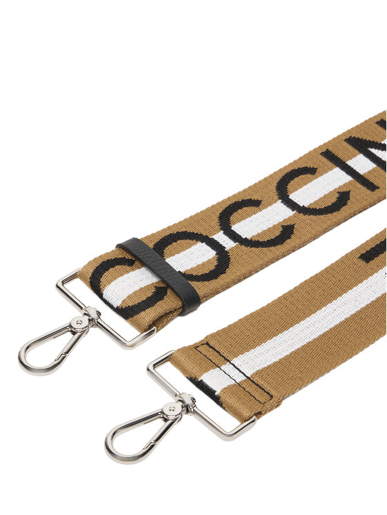 Coccinelle Wymienny pasek do torebki Coccinelle Q2A New Nastro Signature E3 Q2A 68 C5 02 Brązowy