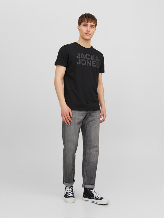Jack & Jones Jack & Jones Marškinėliai Corp 12151955 Juoda Standard Fit