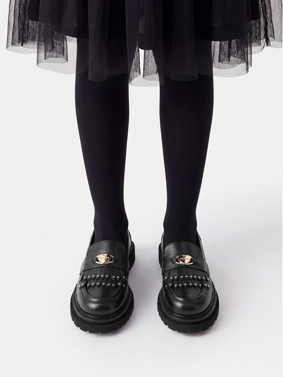 Guess Loafersy Guess CEO-CI12-MIAMI-04 Czarny
